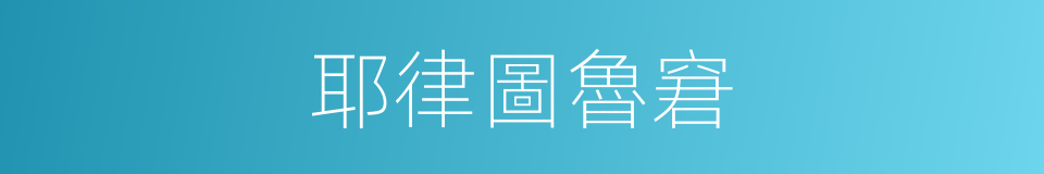 耶律圖魯窘的同義詞