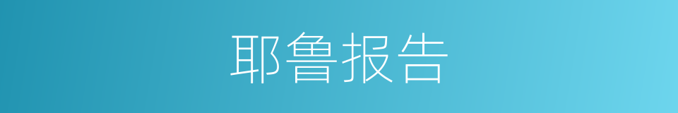 耶鲁报告的同义词