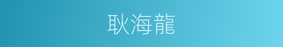 耿海龍的同義詞