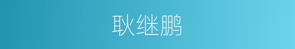 耿继鹏的同义词