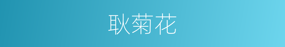 耿菊花的同义词
