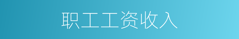 职工工资收入的同义词