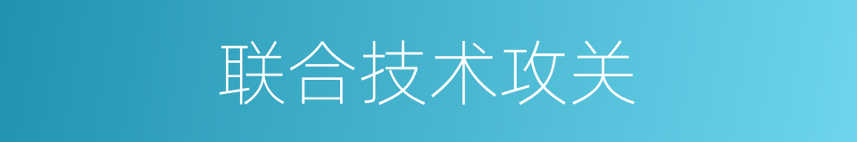 联合技术攻关的同义词