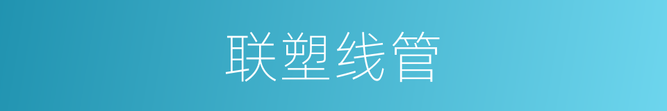 联塑线管的同义词