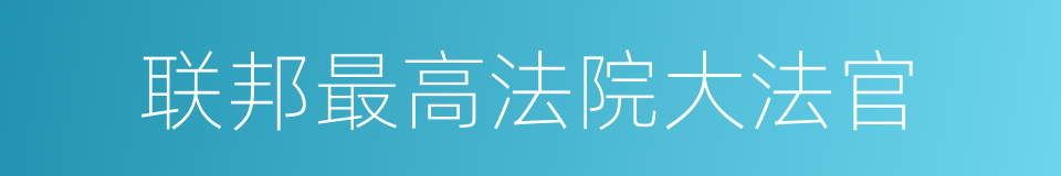 联邦最高法院大法官的同义词