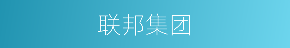 联邦集团的同义词
