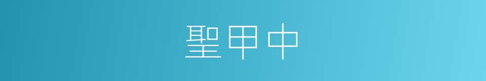 聖甲中的同義詞