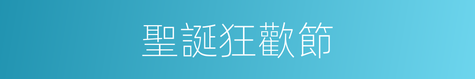 聖誕狂歡節的同義詞
