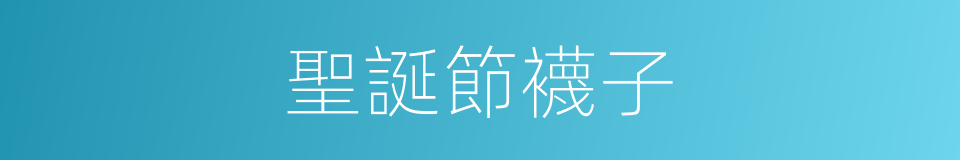 聖誕節襪子的同義詞