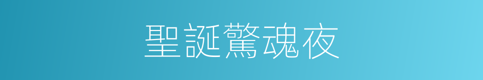 聖誕驚魂夜的同義詞