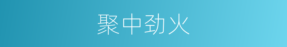 聚中劲火的同义词