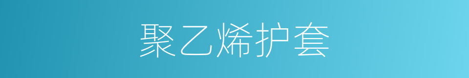 聚乙烯护套的同义词