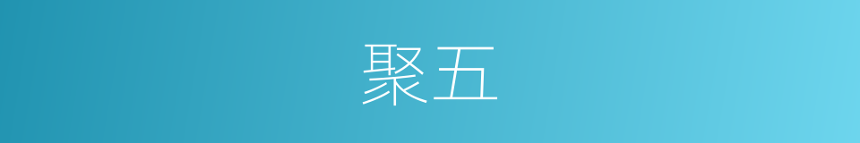 聚五的同义词