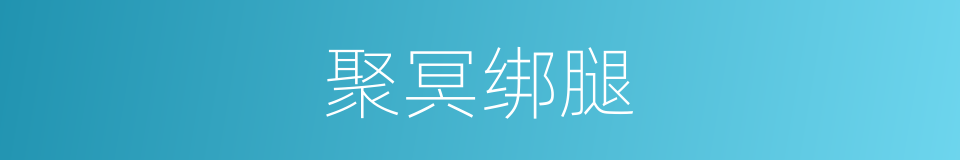聚冥绑腿的同义词