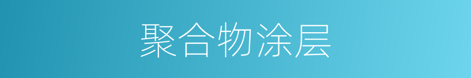 聚合物涂层的同义词