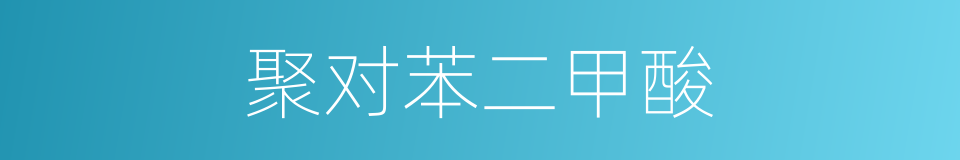 聚对苯二甲酸的同义词