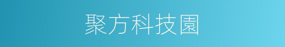 聚方科技園的同義詞
