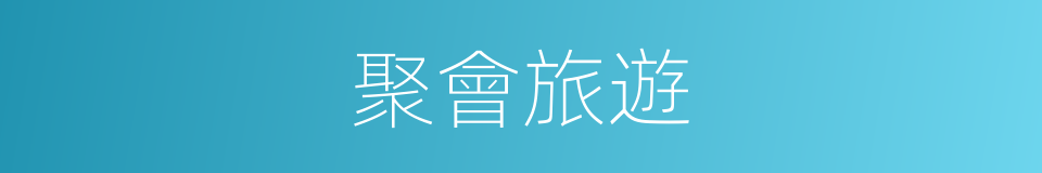 聚會旅遊的同義詞