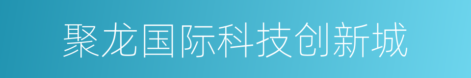 聚龙国际科技创新城的同义词