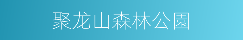 聚龙山森林公園的同義詞