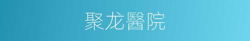 聚龙醫院的同義詞