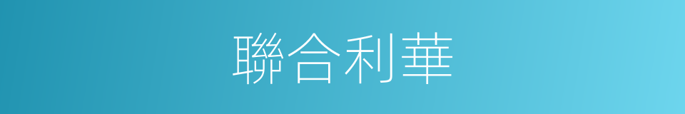 聯合利華的同義詞