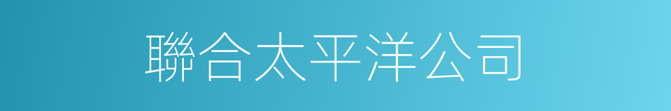 聯合太平洋公司的同義詞
