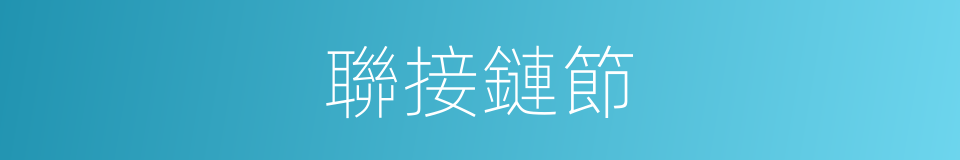 聯接鏈節的同義詞