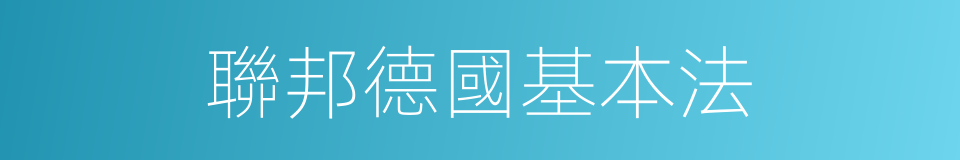 聯邦德國基本法的同義詞