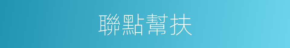 聯點幫扶的同義詞