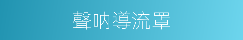 聲呐導流罩的同義詞