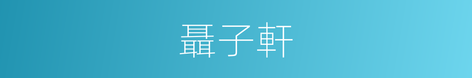 聶子軒的同義詞