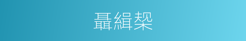 聶緝椝的同義詞