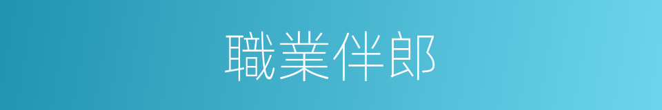 職業伴郎的同義詞