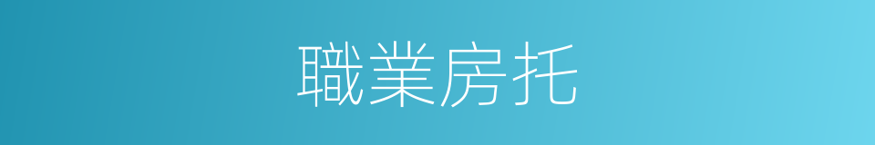 職業房托的同義詞