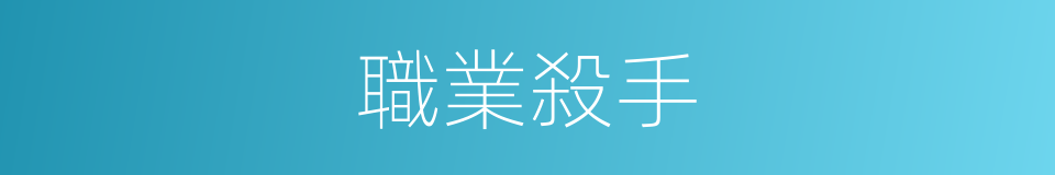 職業殺手的意思