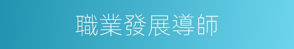 職業發展導師的同義詞