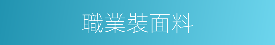 職業裝面料的同義詞