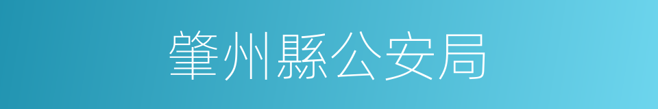 肇州縣公安局的同義詞