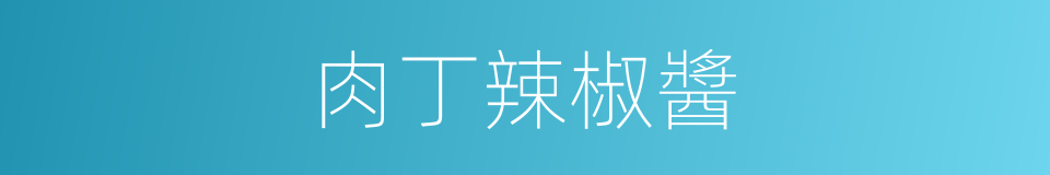 肉丁辣椒醬的同義詞