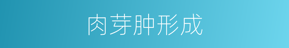 肉芽肿形成的同义词