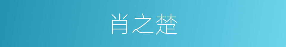 肖之楚的同义词