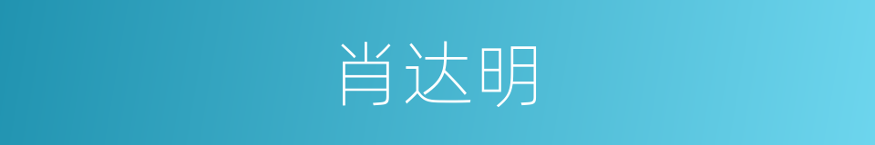 肖达明的同义词