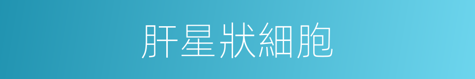 肝星狀細胞的同義詞