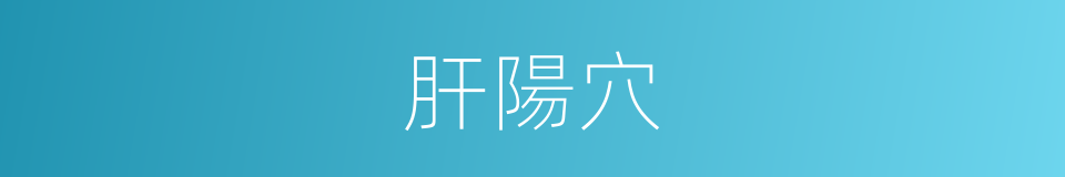肝陽穴的同義詞