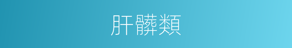 肝髒類的同義詞