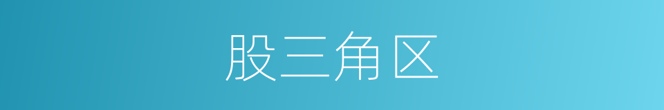 股三角区的同义词