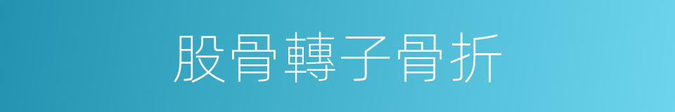 股骨轉子骨折的同義詞