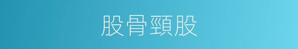 股骨頸股的同義詞