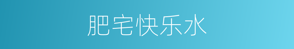 肥宅快乐水的同义词